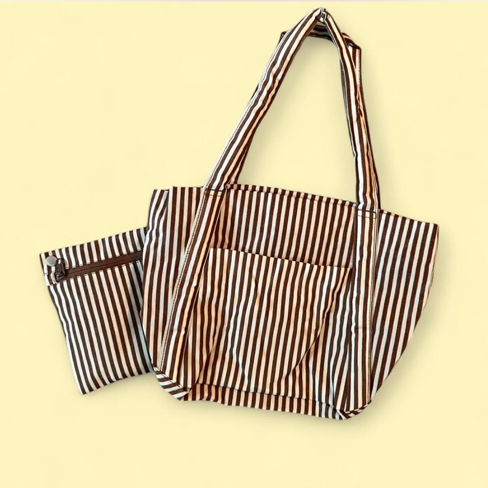 Baggu Mini Cloud Bag in Brown Stripe